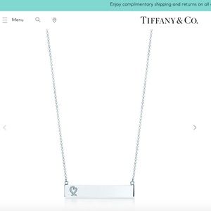 Tiffany & Co. Loving Heart Bar Pendant